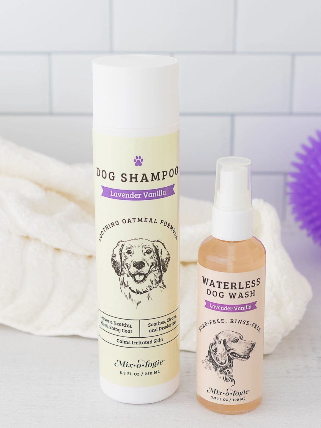 Suds & Snuggles – Lavender Vanilla Oatmeal Dog Shampoo