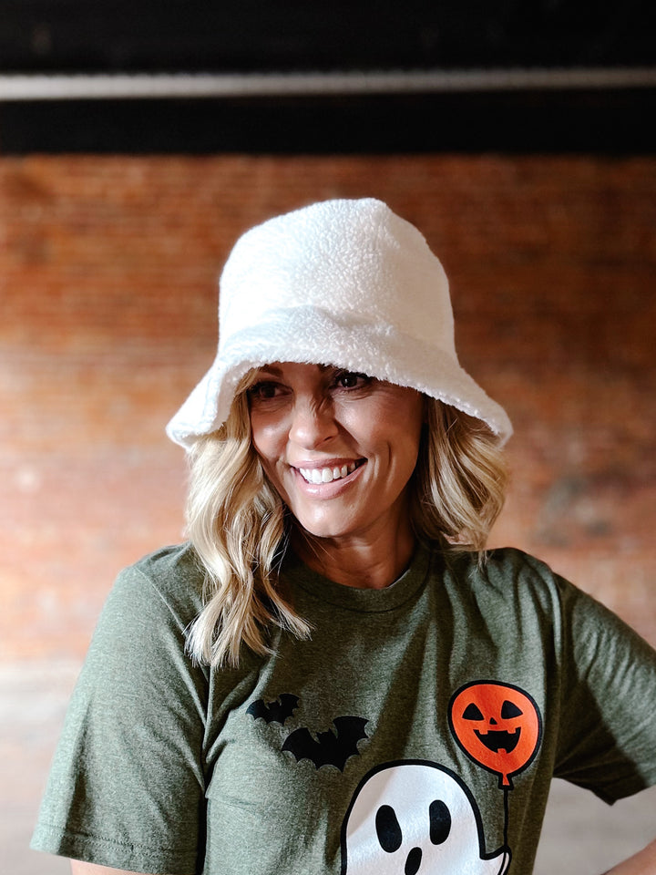 Sherpa Bucket Hat, Ivory
