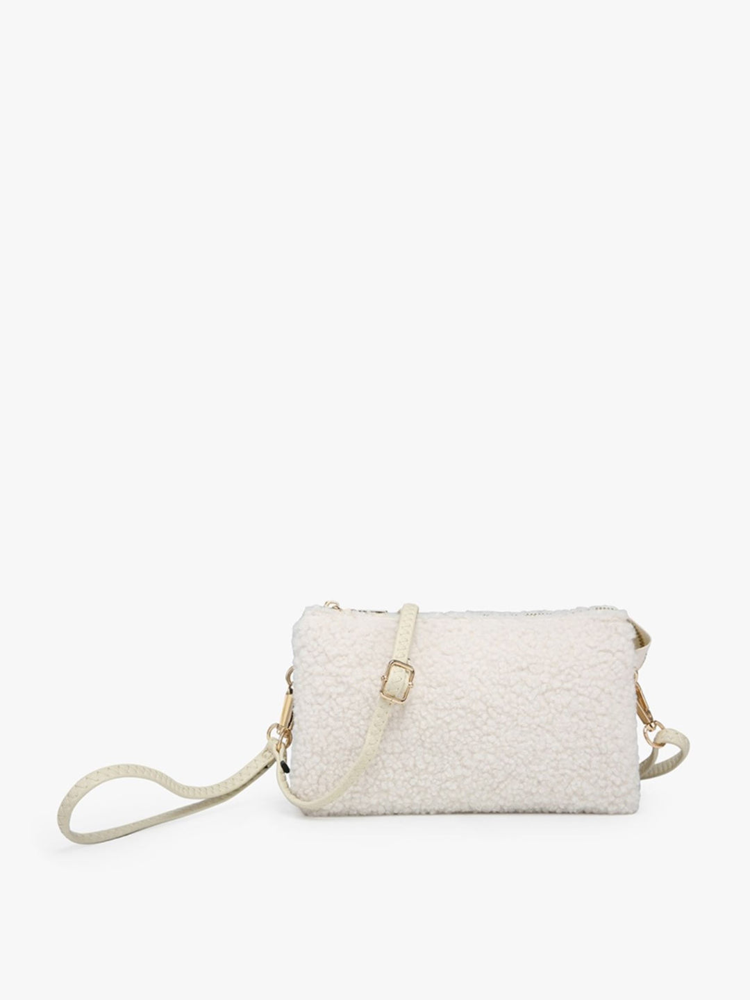 Riley Crossbody, Sherpa Off White