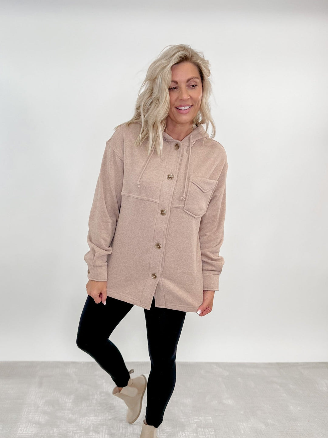 Shyla Hooded Jacket, Clove Heather