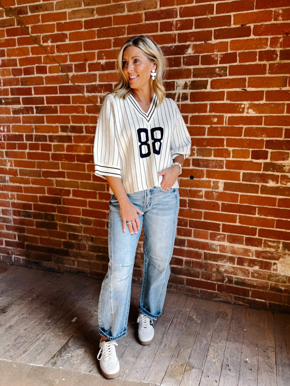 Sideline Star Sweater, Cream