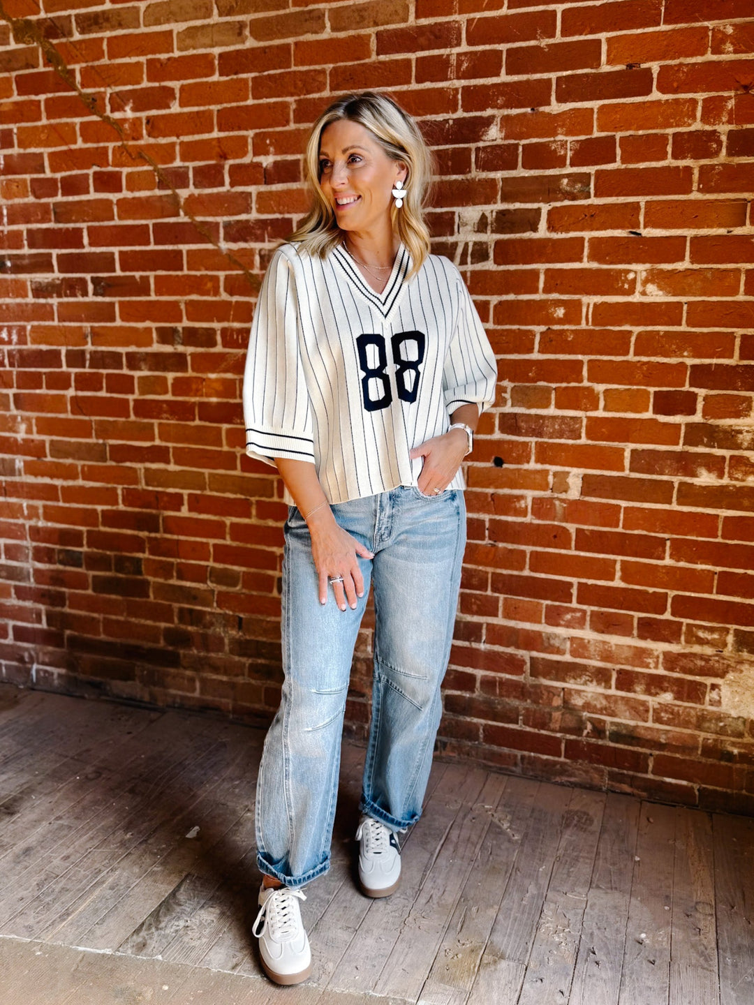 Sideline Star Sweater, Cream