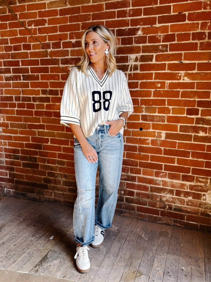 Sideline Star Sweater, Cream