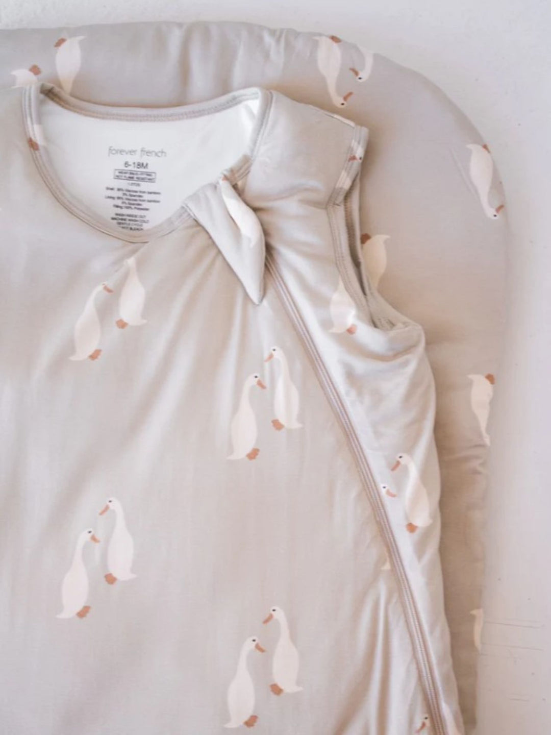 Forever French Baby Bamboo Sleep Sack, Silly Goose