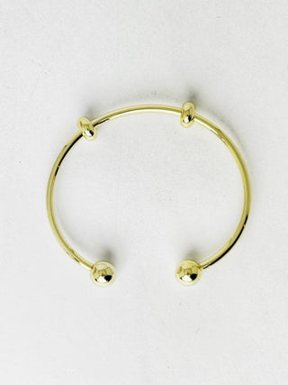 Slider Charm Cuff, Gold