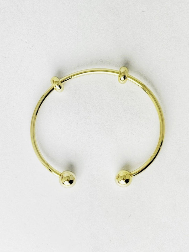 Slider Charm Cuff, Gold