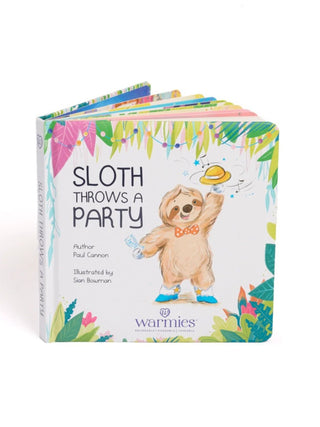 Board Books by Warmies, Sloth Throws a Party