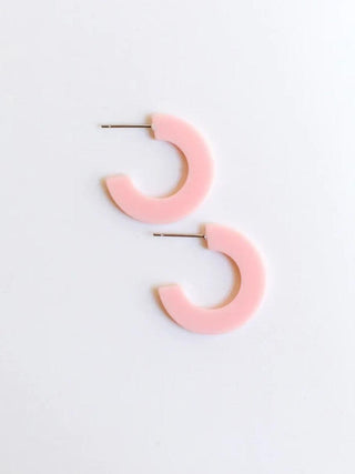 Small Acrylic Hoop Earring Bar, Assorted Color