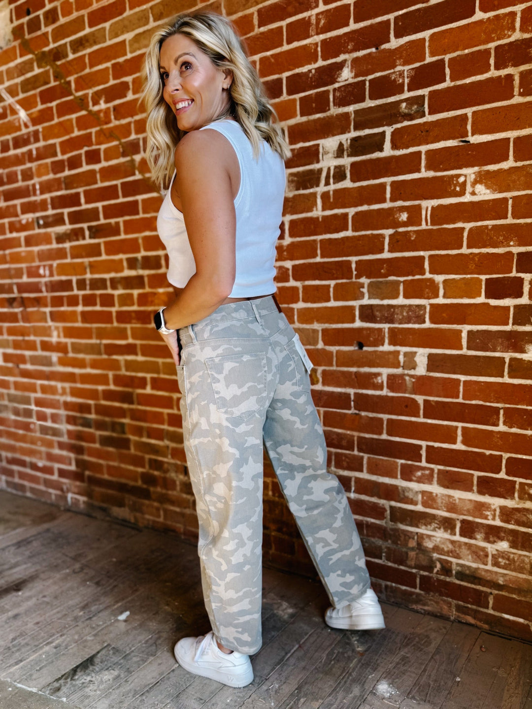 Soft Recon Camo Barrel Jeans