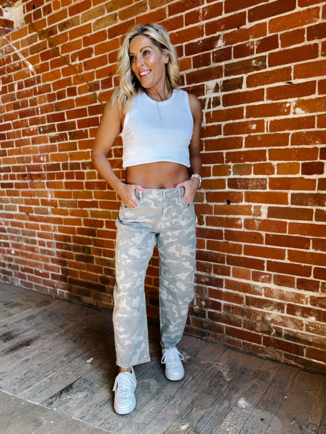 Soft Recon Camo Barrel Jeans