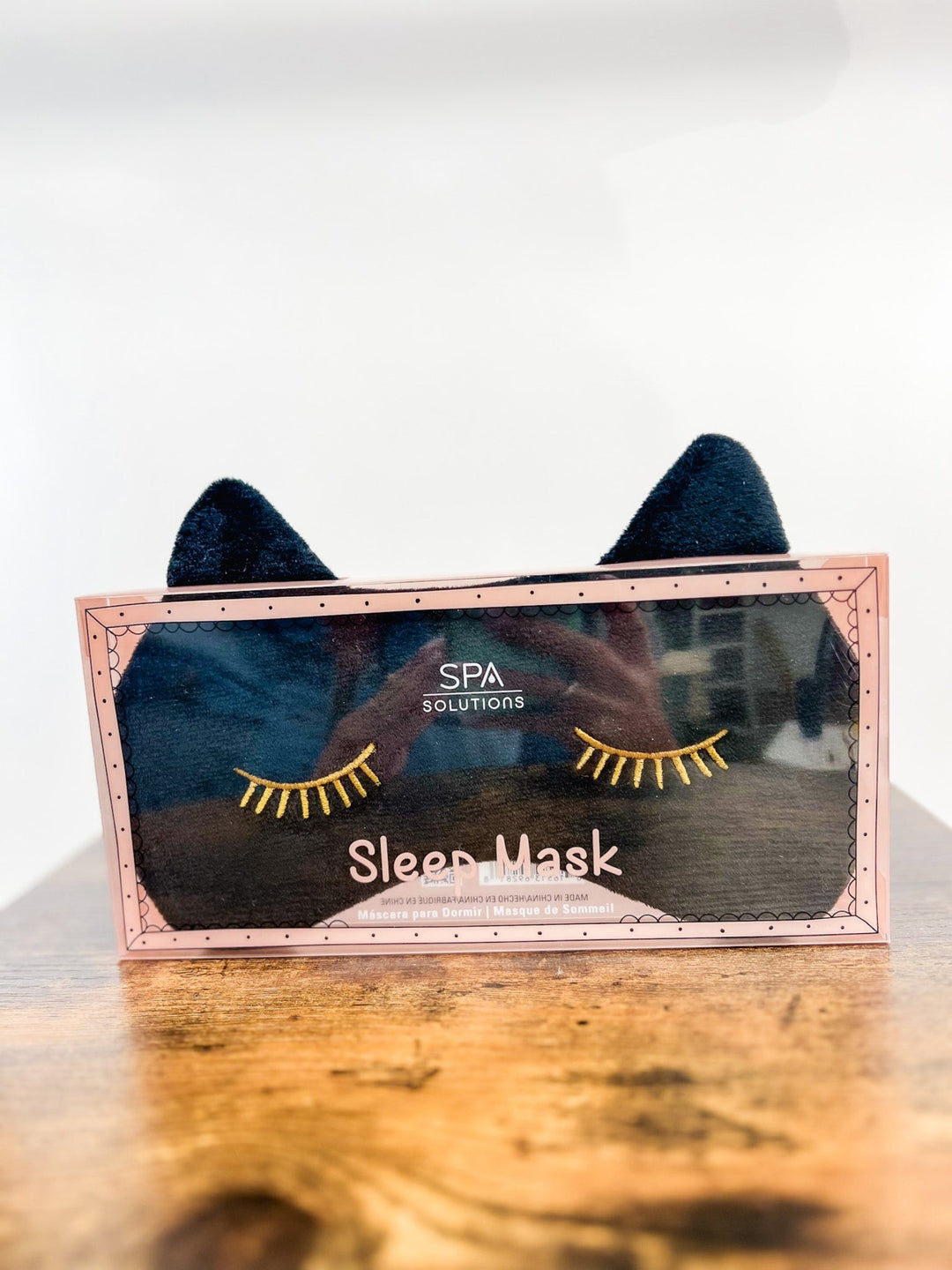 Spa Sleep Mask, Black Cat