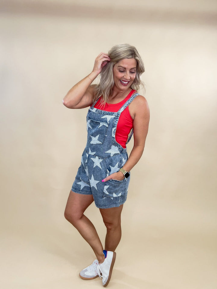 Stars in the Sky Tencel Denim Shortalls