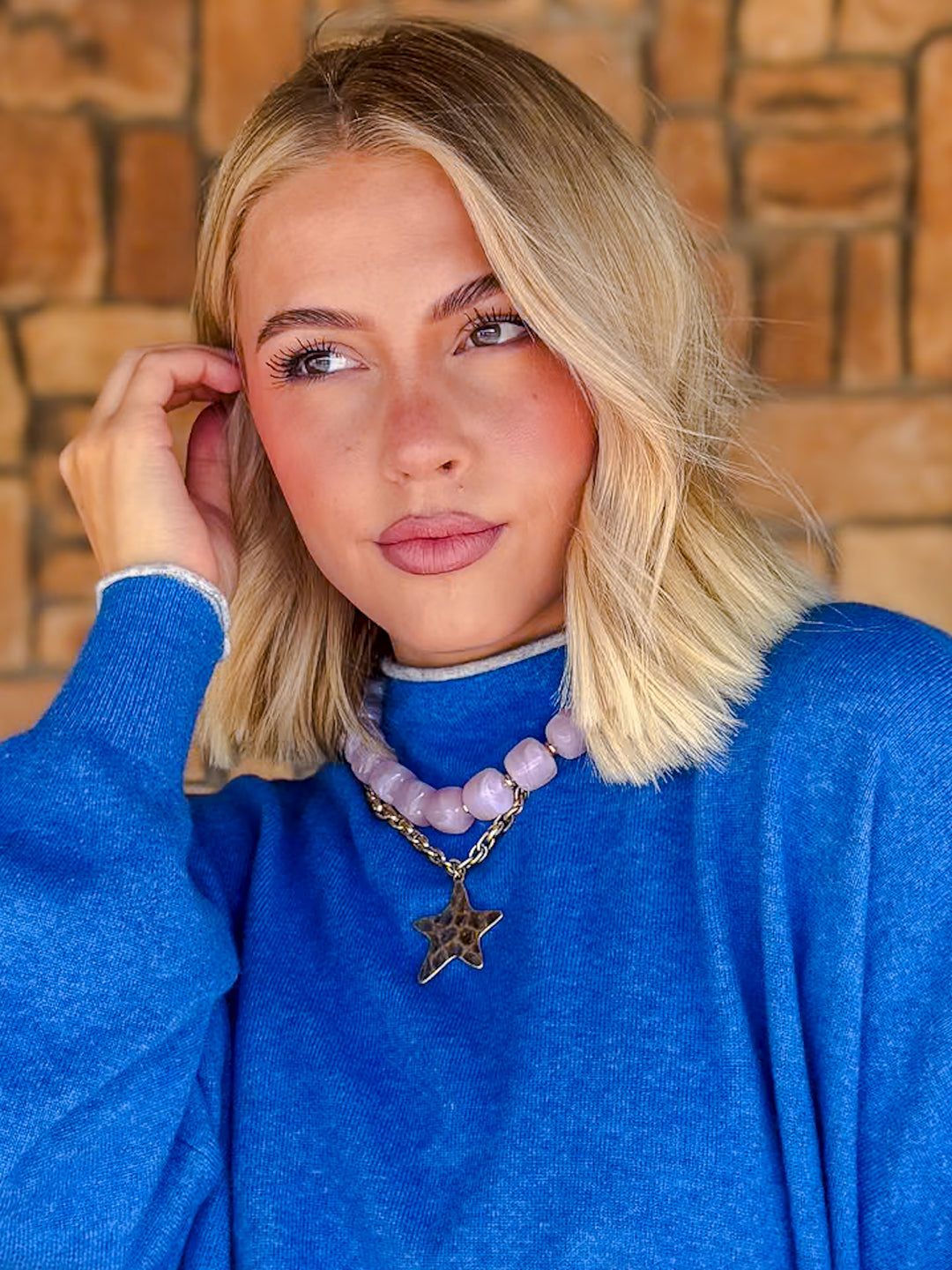 Starstruck Hammered Star Pendant Necklace