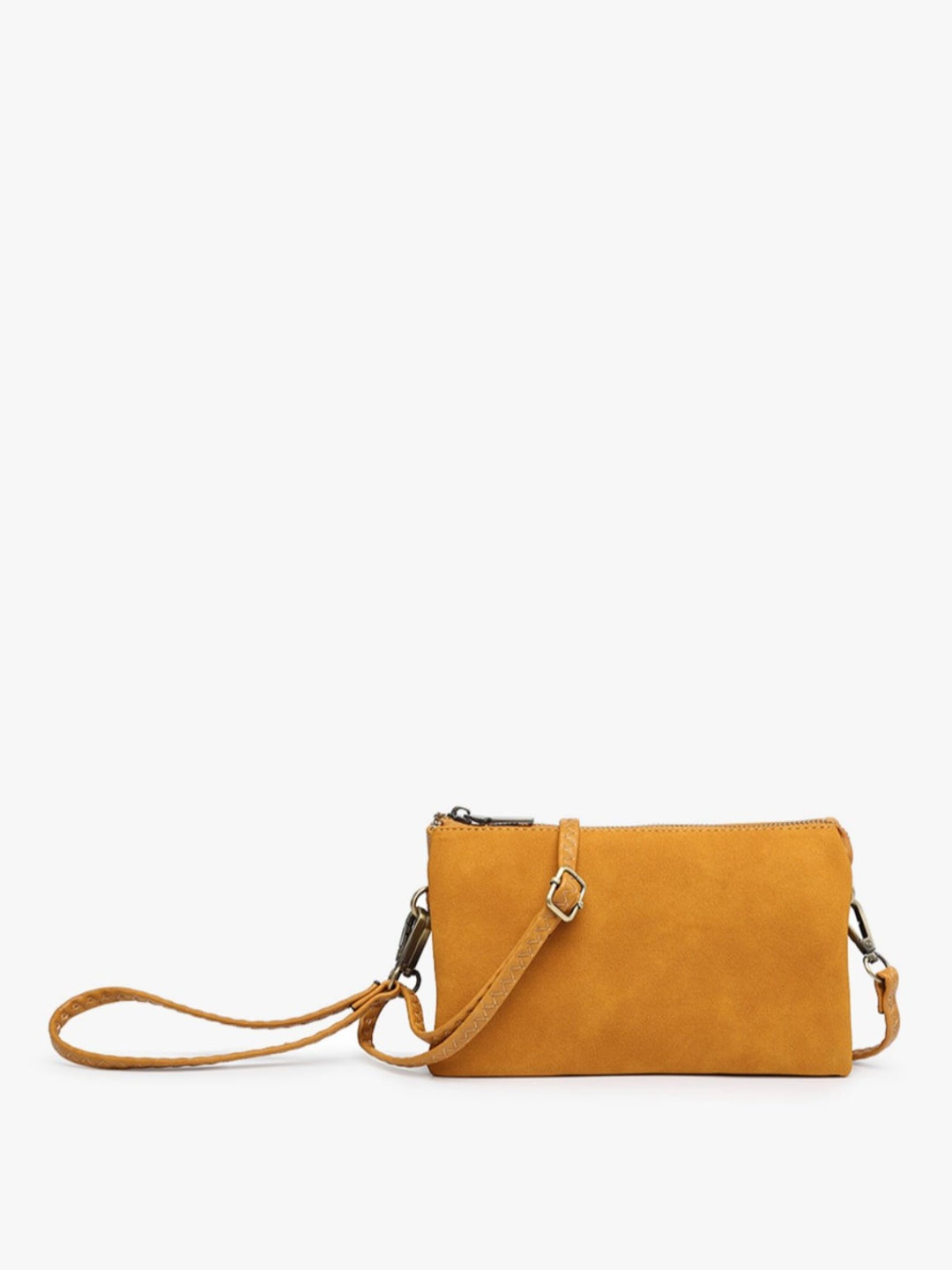 Riley Sueded Crossbody, Mustard