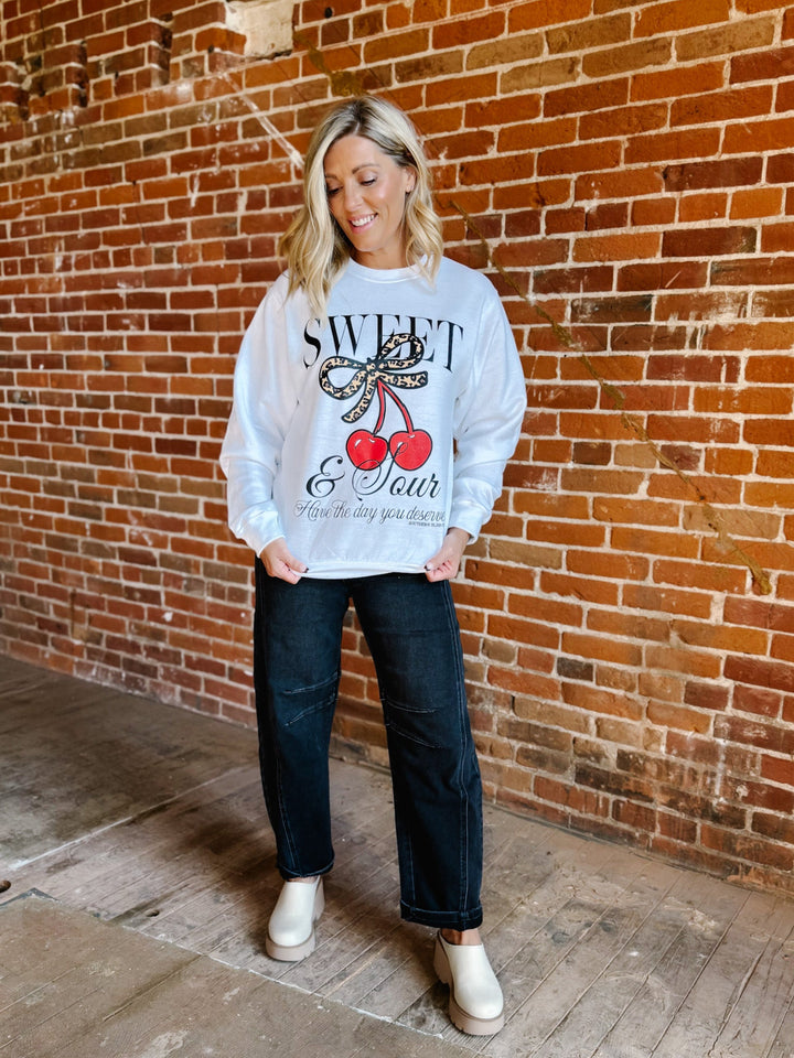 Sweet & Sour Trendsetter Sweatshirt, White