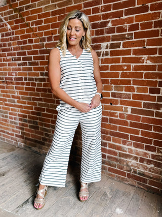 The Allium Striped Vest by Thread & Supply