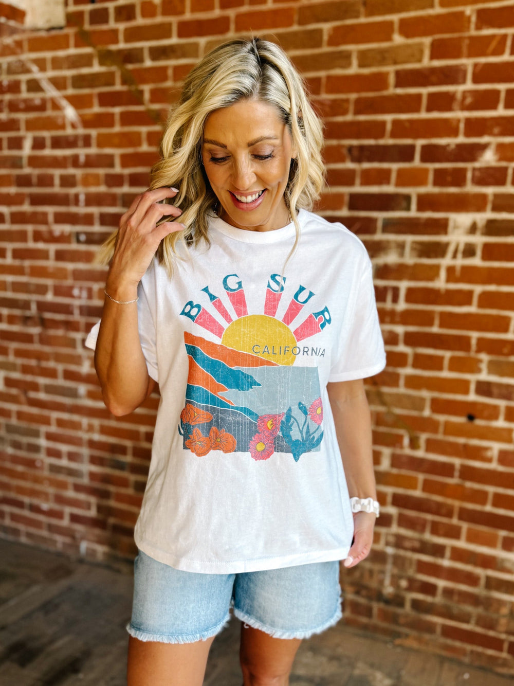 The Big Sur California Oversized Graphic Tee, White