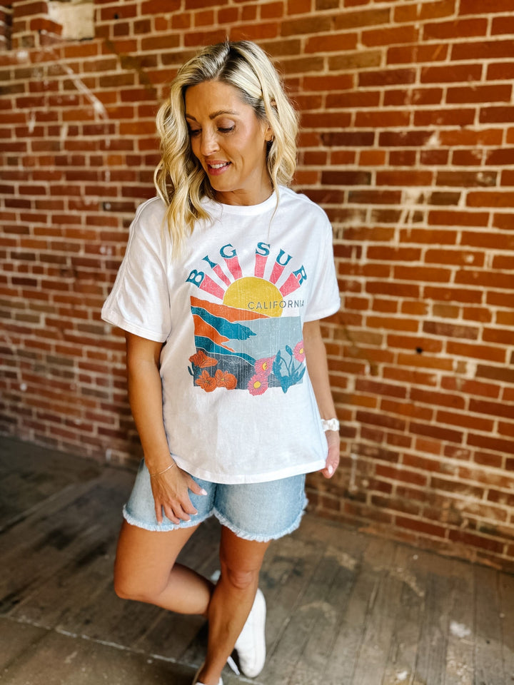 The Big Sur California Oversized Graphic Tee, White