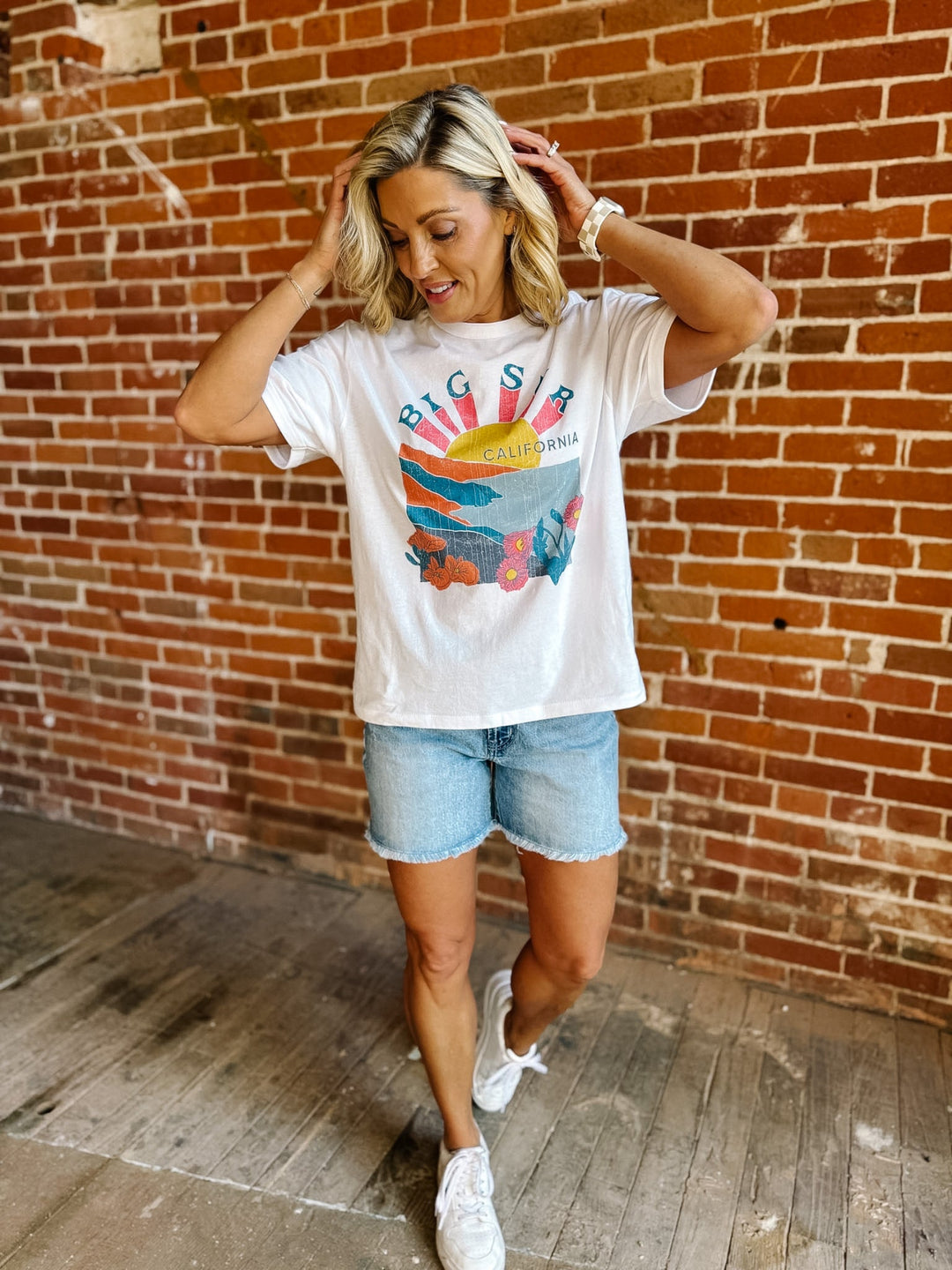 The Big Sur California Oversized Graphic Tee, White