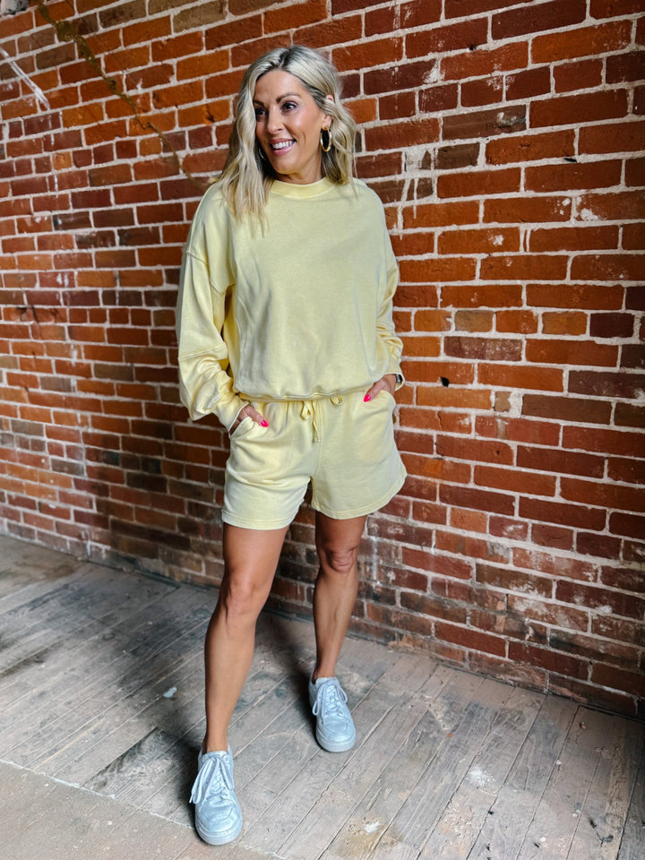 The Weekend Mode Lounge Set, Sweet Corn