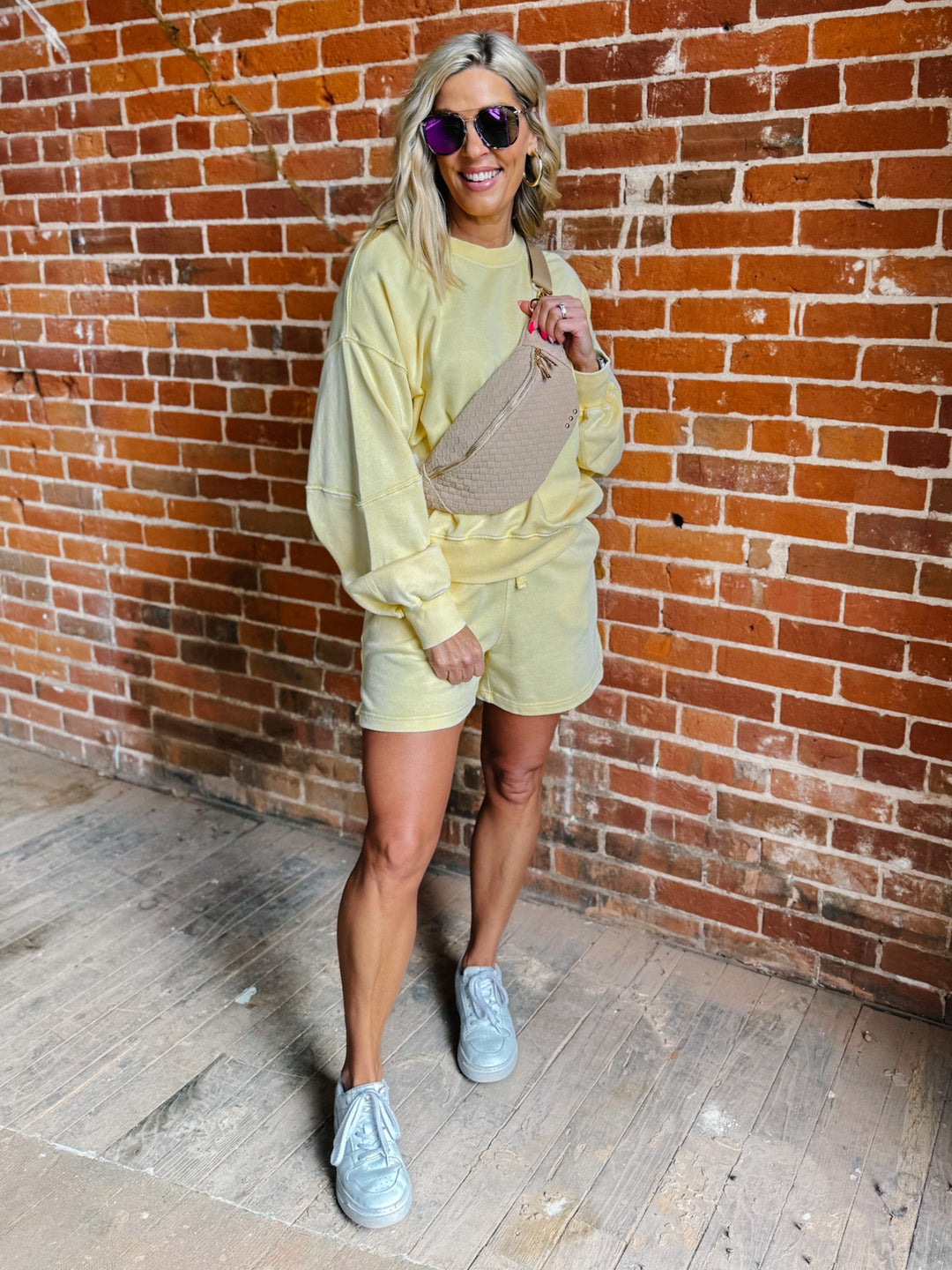 The Weekend Mode Lounge Set, Sweet Corn