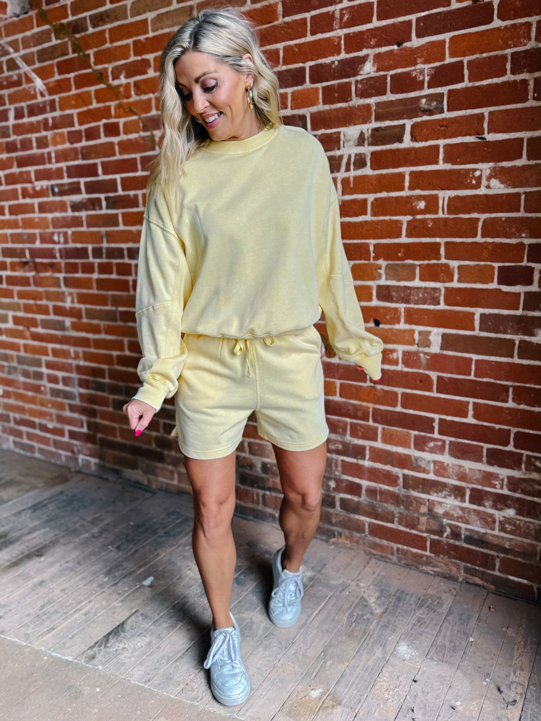 The Weekend Mode Lounge Set, Sweet Corn