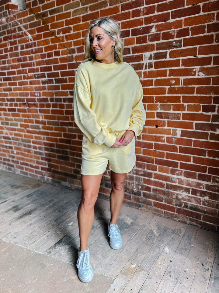 The Weekend Mode Lounge Set, Sweet Corn