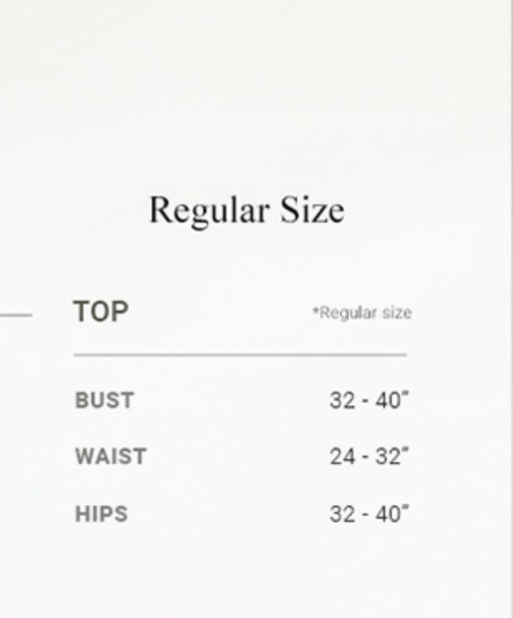 Sizing Chart for the Flip Side Tanks