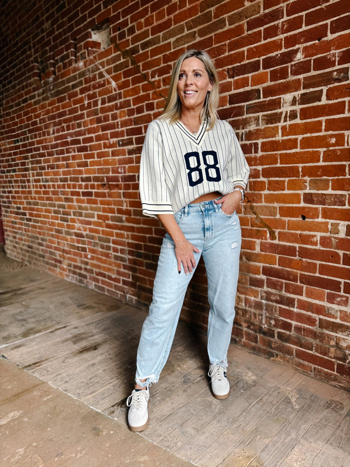Walker Super High Barrel Jean, Light Wash