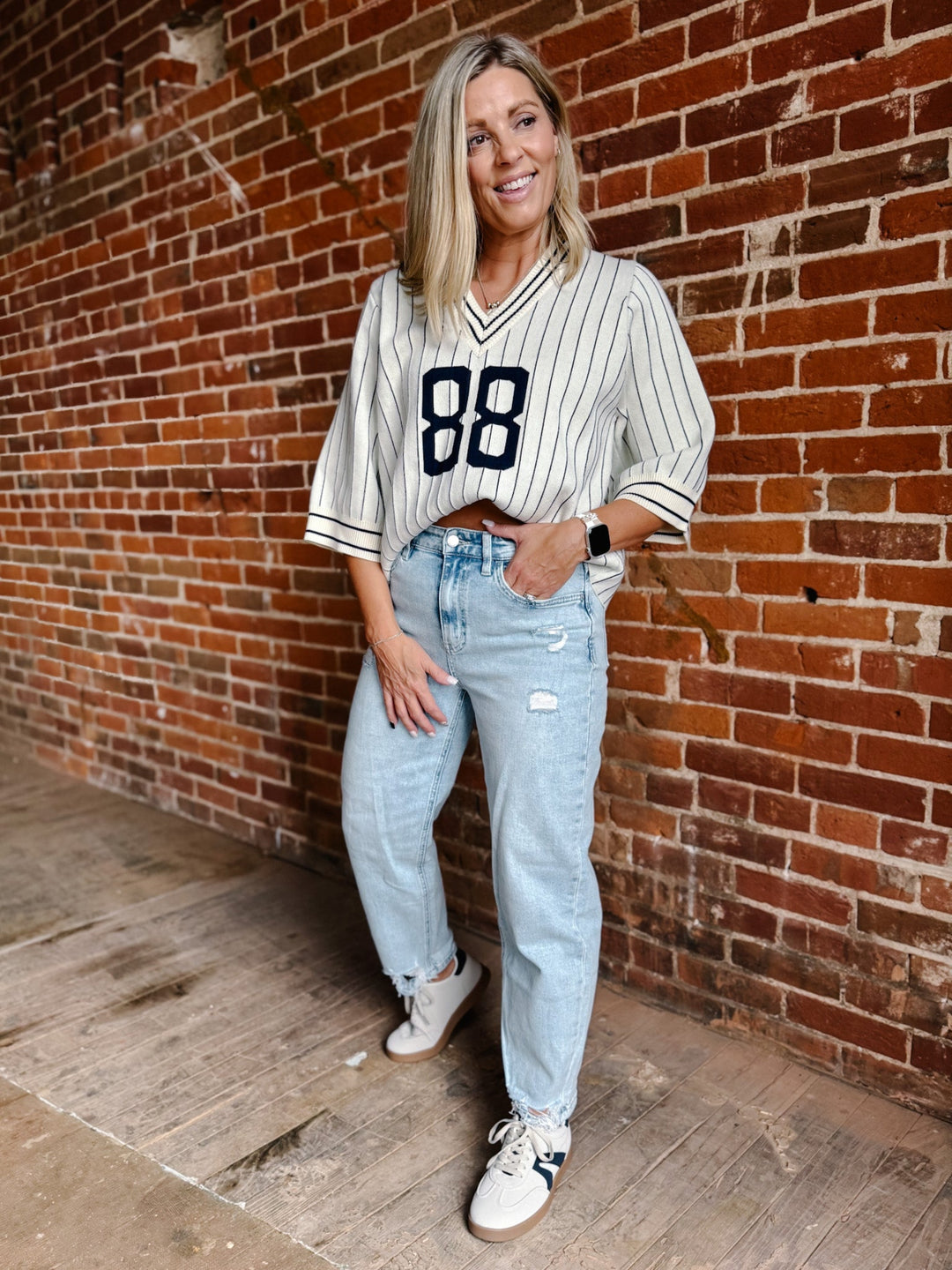 Walker Super High Barrel Jean, Light Wash