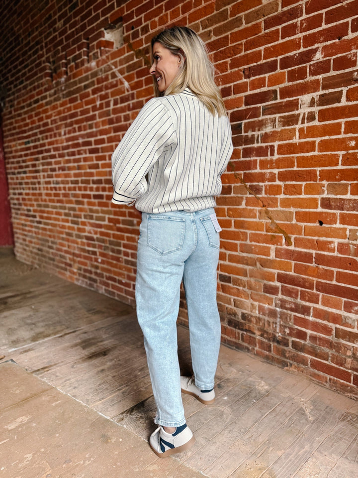 Walker Super High Barrel Jean, Light Wash