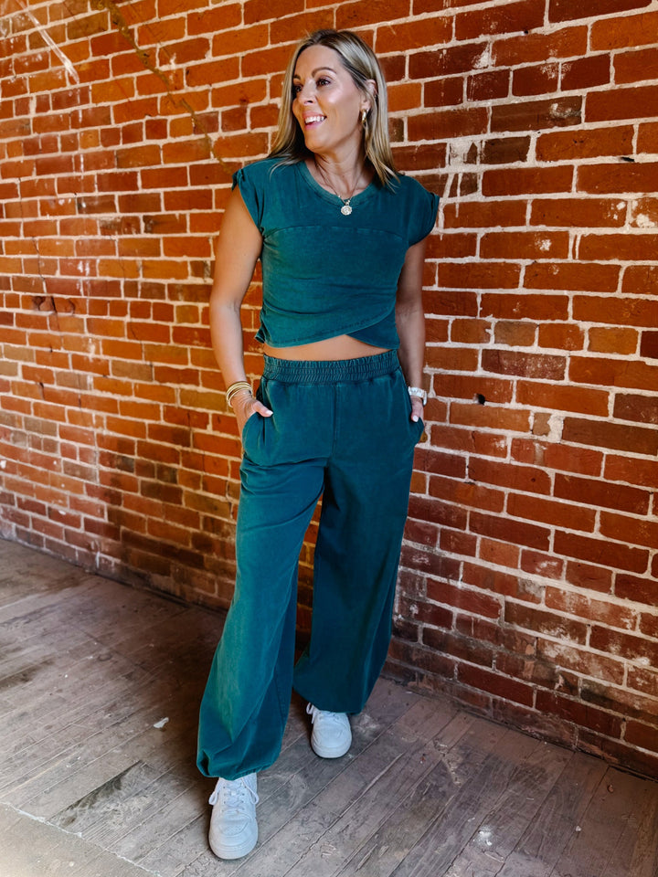 Weekend Terrain Joggers, Teal