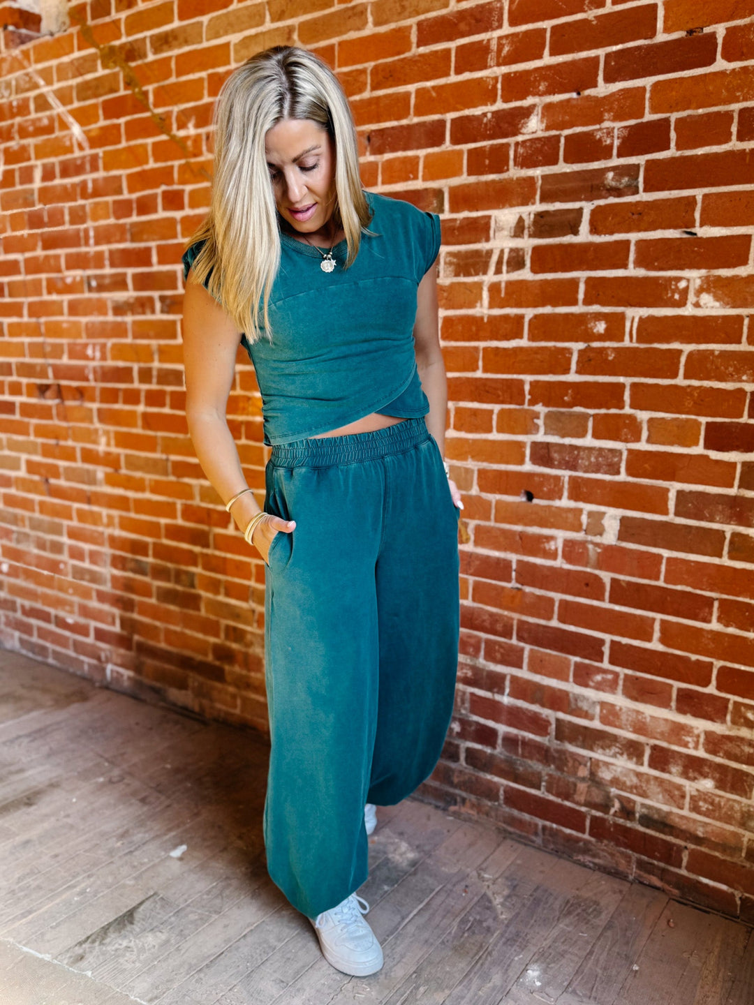 Weekend Terrain Joggers, Teal