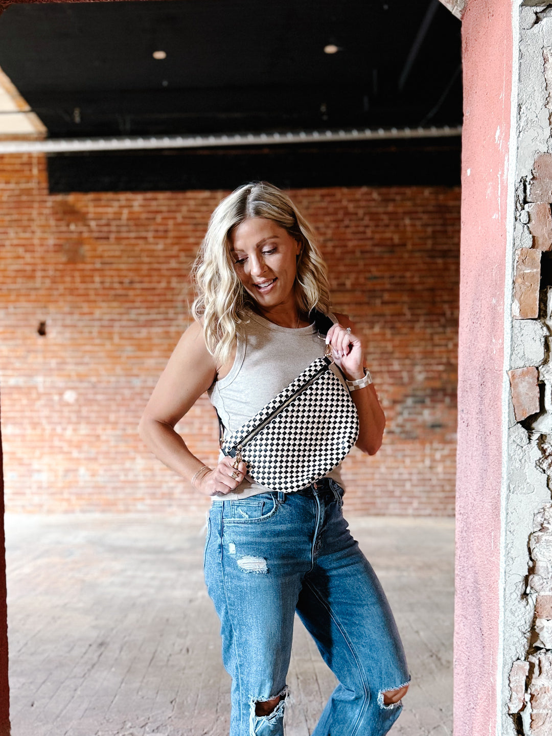 Westlyn Woven Bum Bag, Assorted Colors