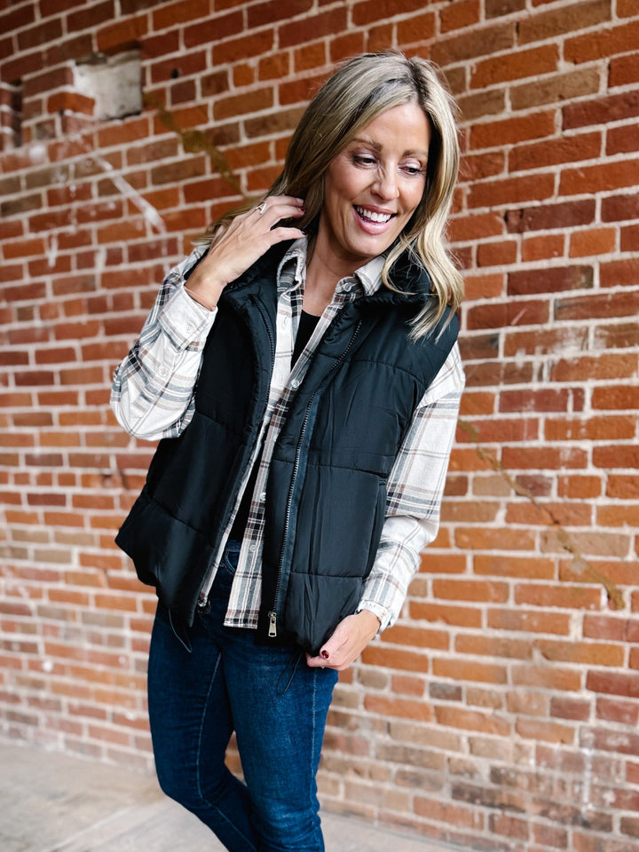 Whisper Light Puffer Vest, Black