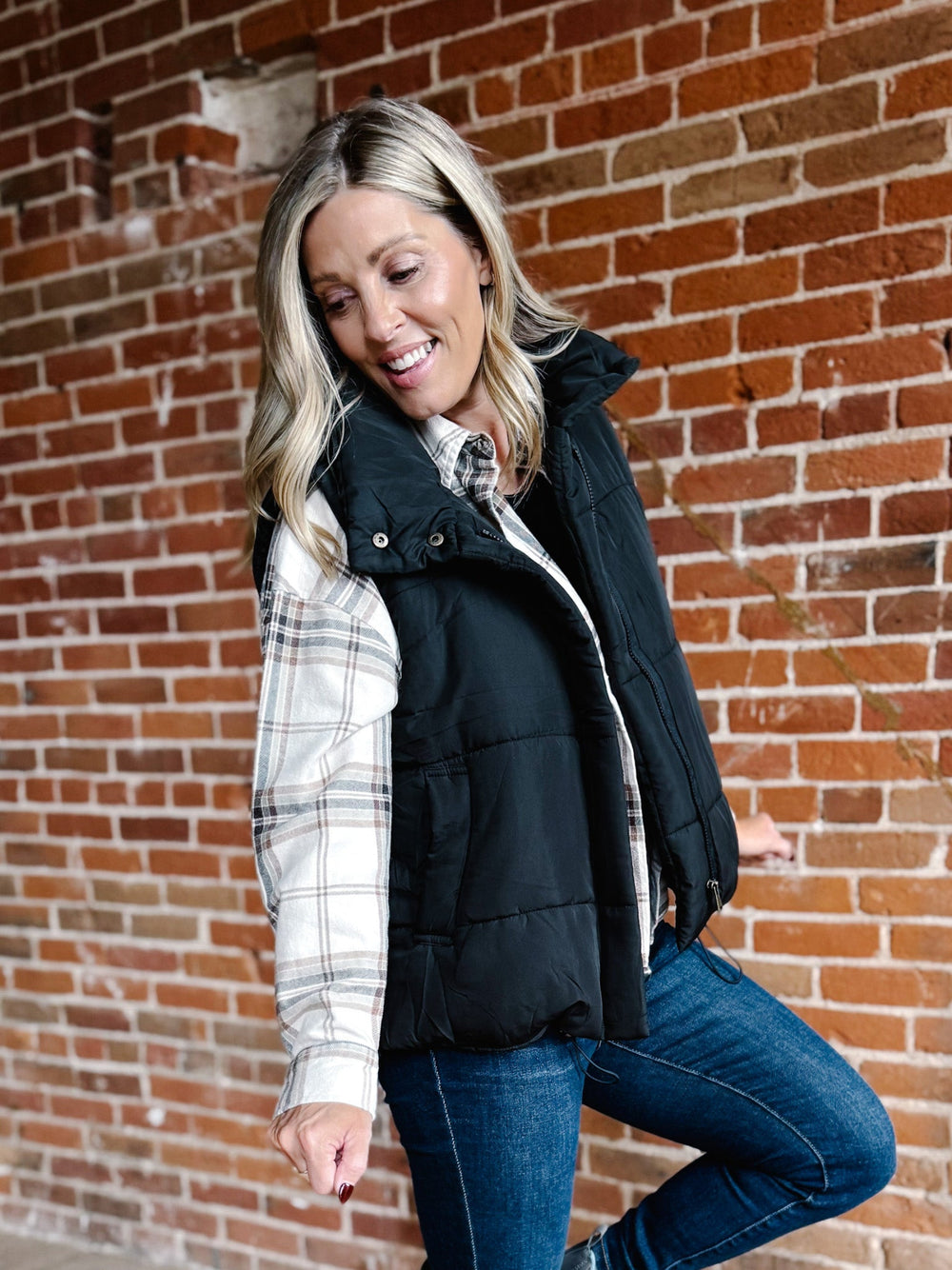 Whisper Light Puffer Vest, Black