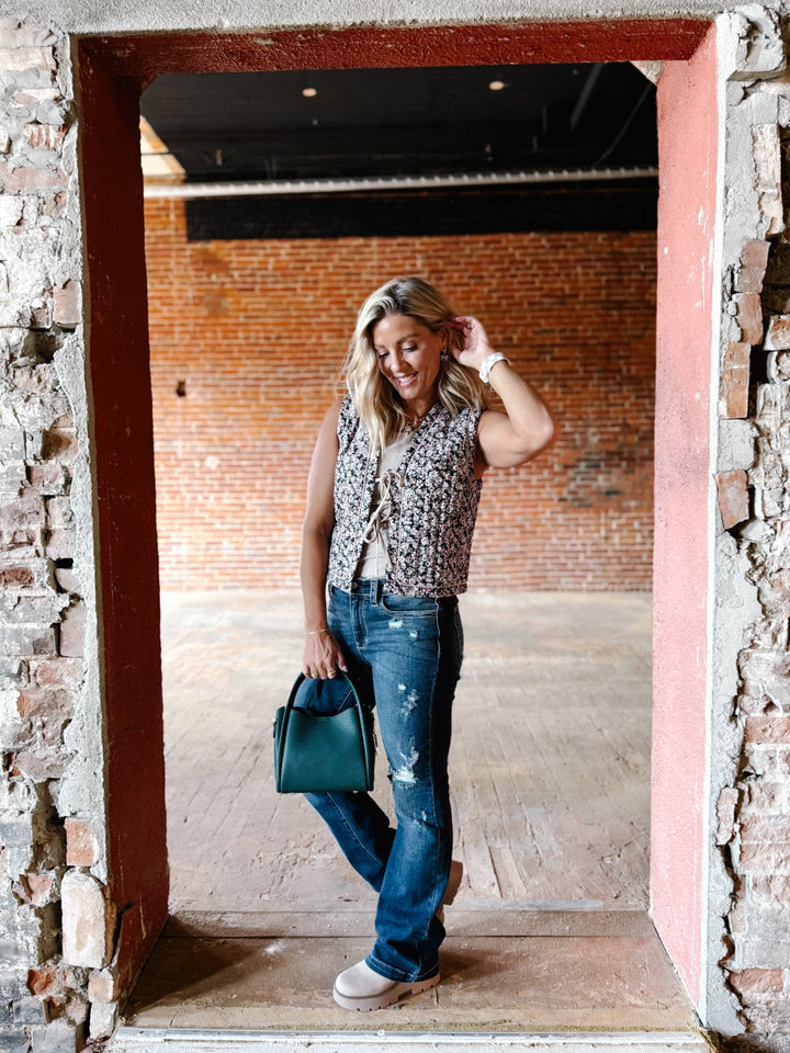 Whispered Layers Vest, Coco Mocha