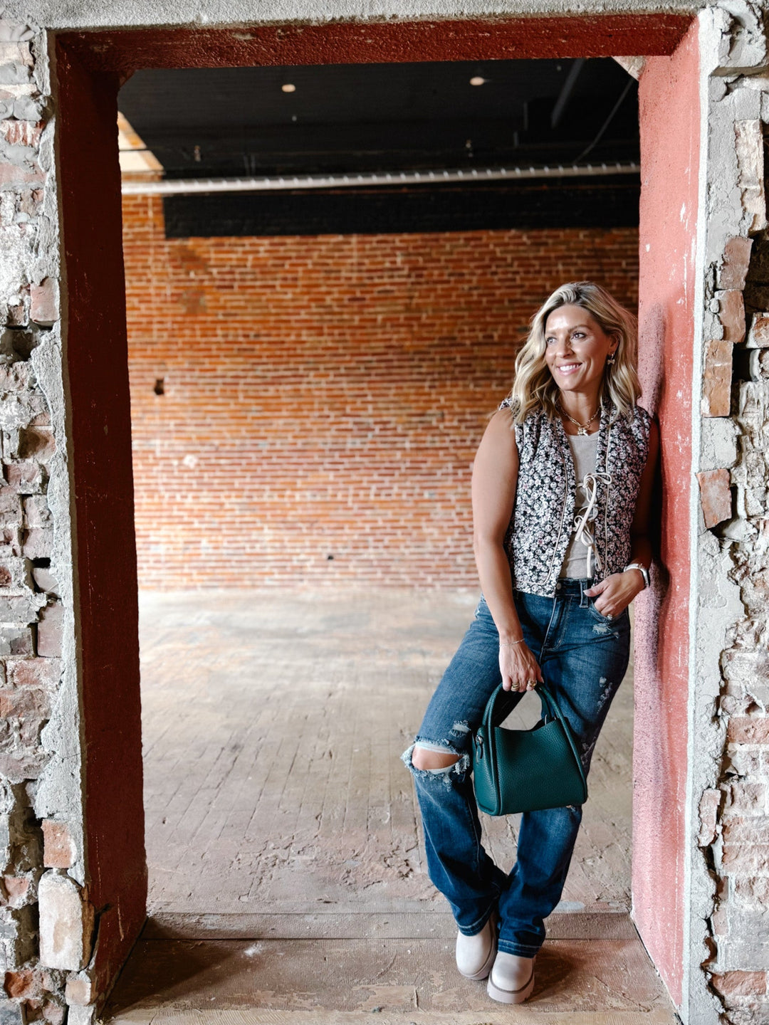 Whispered Layers Vest, Coco Mocha