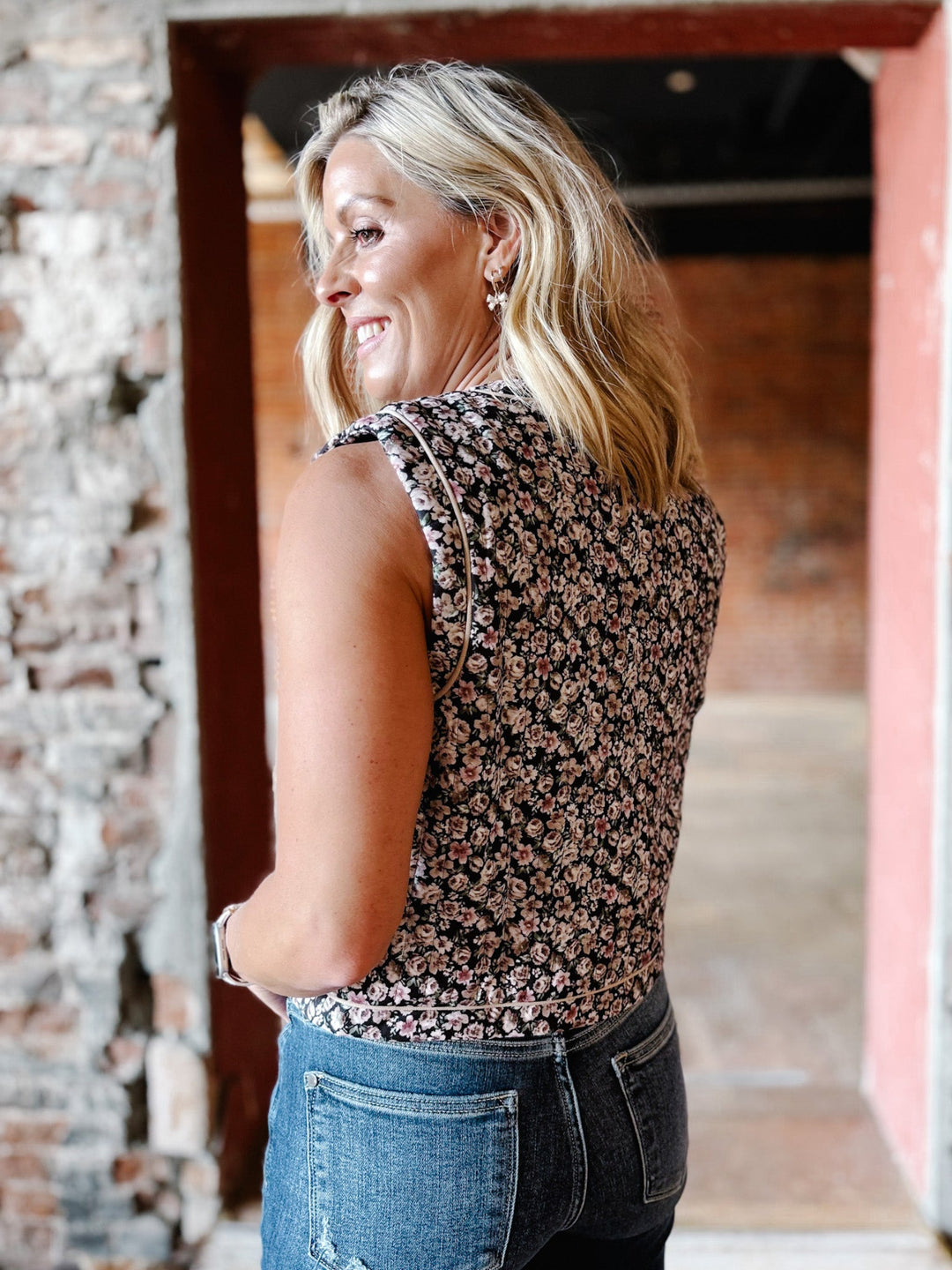 Whispered Layers Vest, Coco Mocha