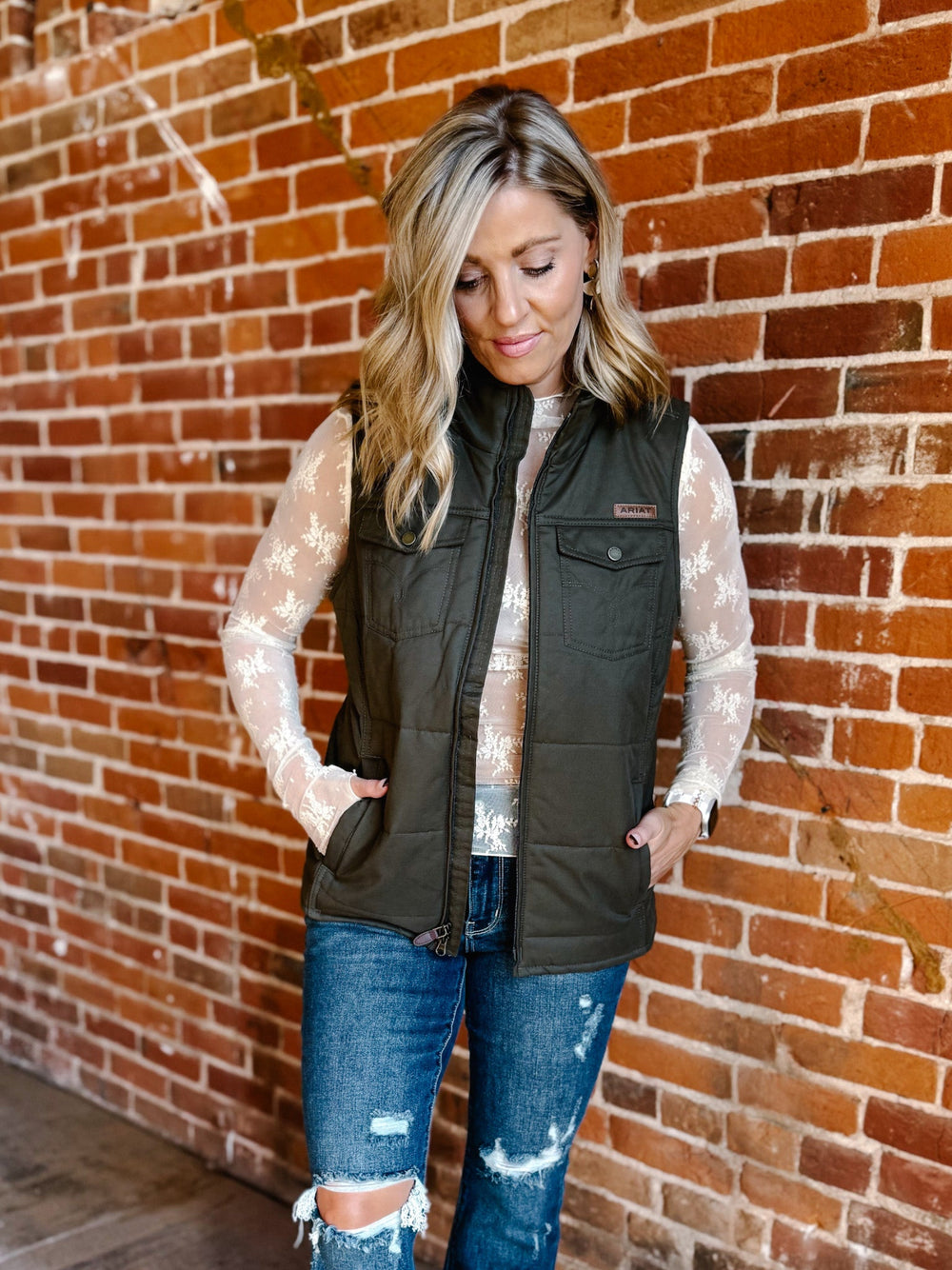 Whisperlight Sheer Mesh Top, Butter