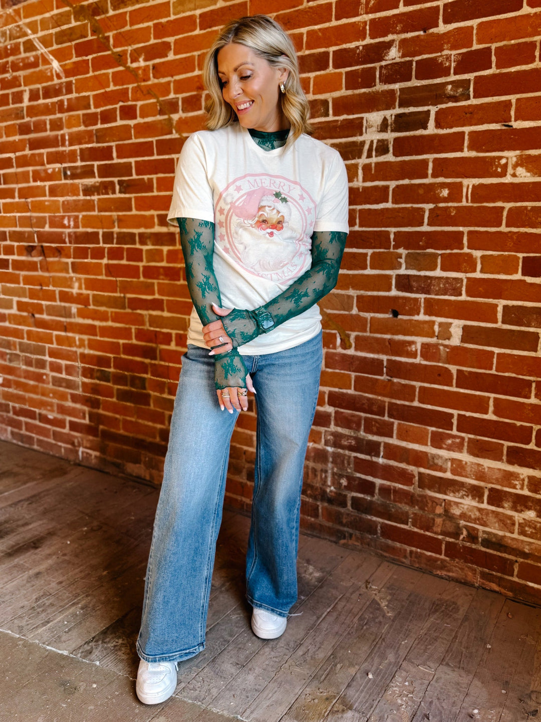 Whisperlight Sheer Mesh Top, Emerald