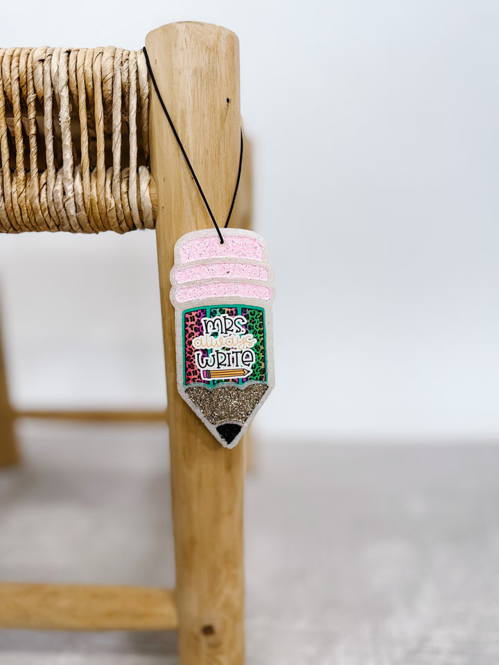 Teachers Pencil Car Freshie, Assorted Scents