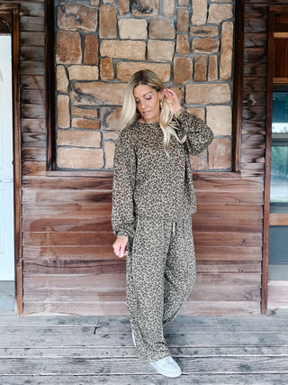 Wild About Comfort Leopard French Terry Sweatshirt