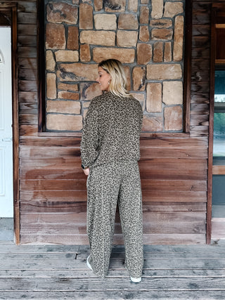 Wild About Comfort Leopard French Terry Sweatshirt