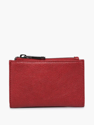 Zara RFID Zip Top Wallet, Berry