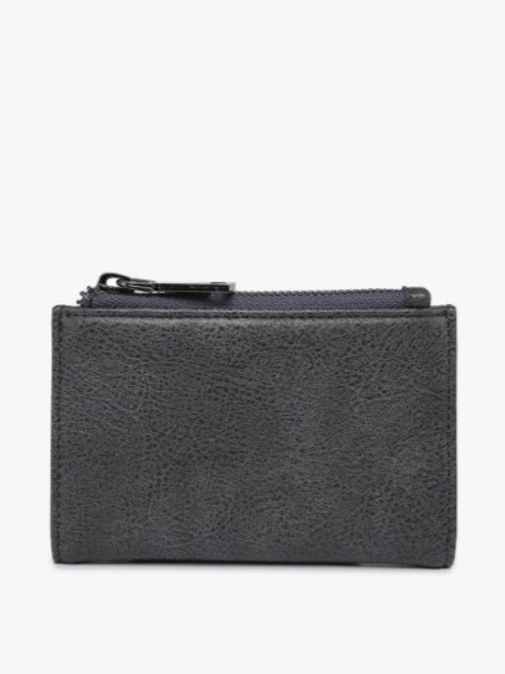 Zara RFID Zip Top Wallet, Charcoal