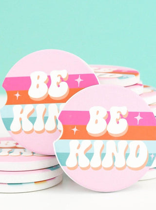 Sandstone Car Coaster Singles-Be Kind Retro
