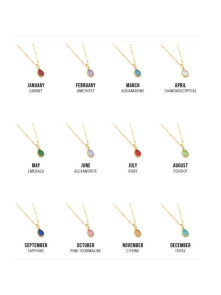 Birthstone Charms, Gold