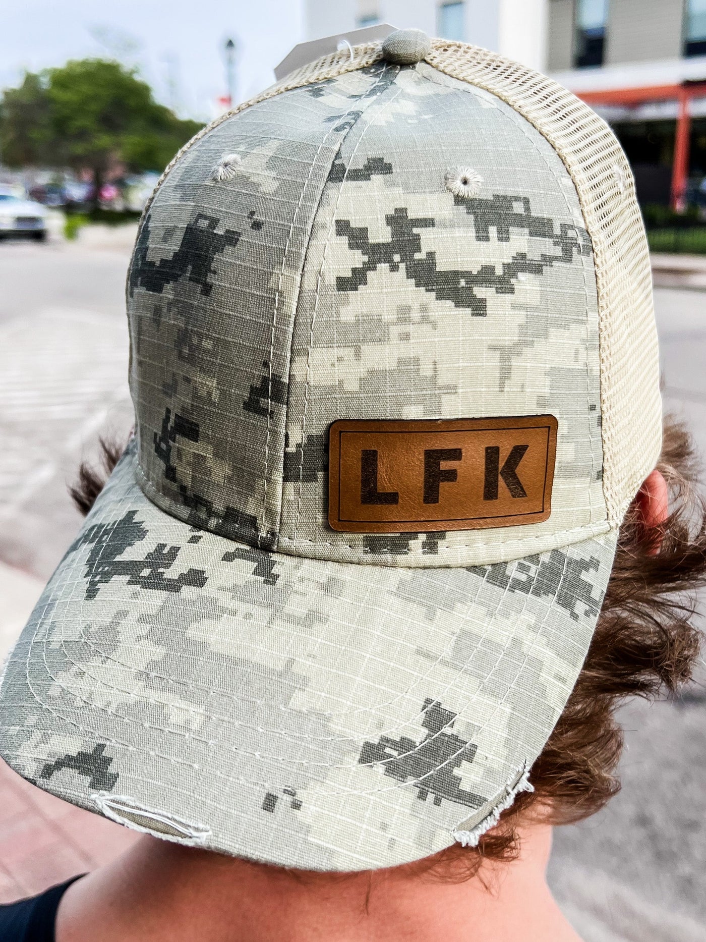 LFK Leather Patch Hat, Camo