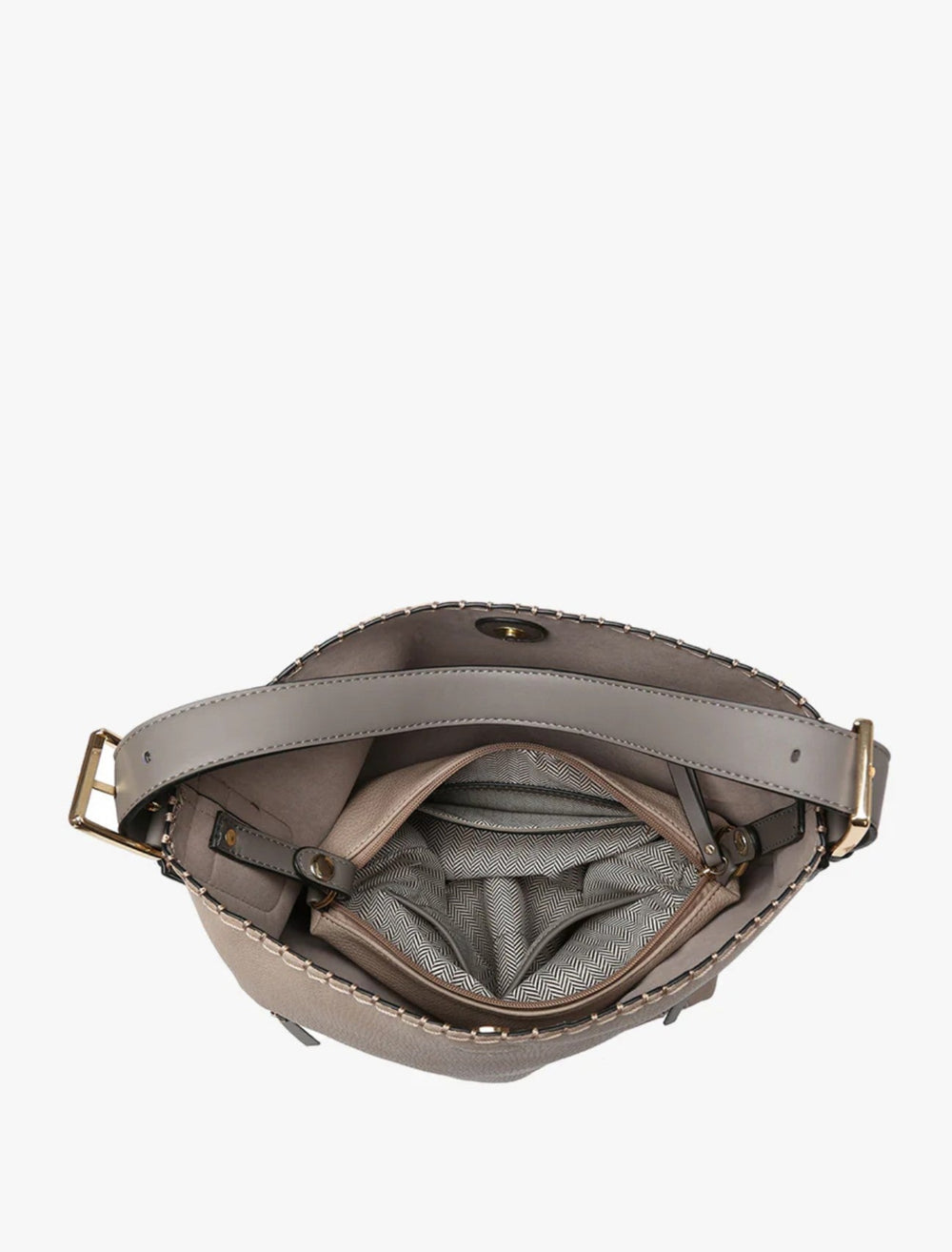 Alexa 2-in-1 Hobo Bag, Cocoa Pearl